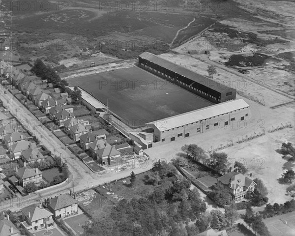 Dean Court football ground, Bournemouth, Dorset, 1937