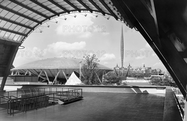 Festival of Britain site, South Bank, Lambeth, London, 1951