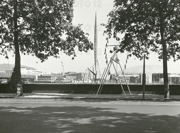 Festival of Britain site, South Bank, Lambeth, London, 1951