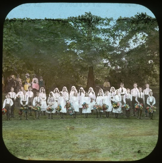 Strawberry Fair, Iffley, Oxford, Oxfordshire, 1908