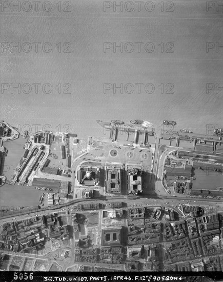 Albert Dock, Liverpool, Merseyside, April 1946