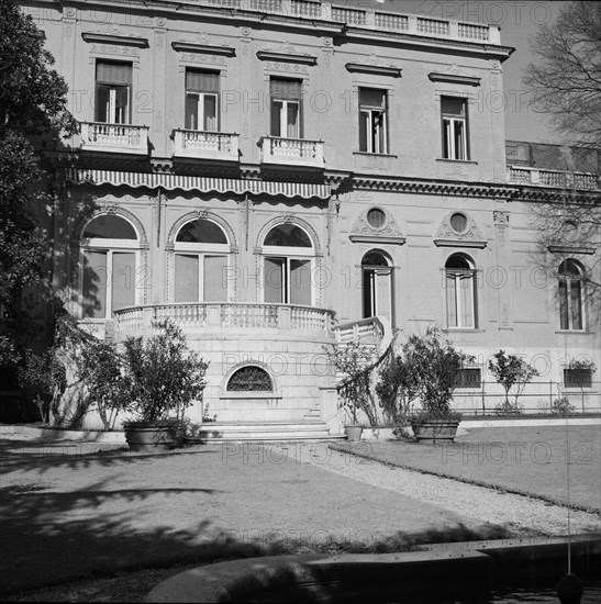 Villa Wolkonsky, residence of the British Ambassador, Via Ludovico di Savoia, Rome, Italy, 1958