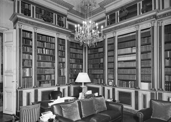 Library, British Embassy (Hotel de Charost) 39 Rue de Fauborg Saint Honore, Paris, France, 1964 Artist