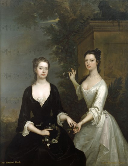 Lady Elizabeth and Lady Henrietta Finch, c1730-c1731