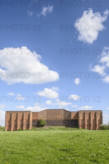 Rifle range target wall at Burton Meadows, Meadow Road, Burton-on-Trent, Staffordshire, 2017