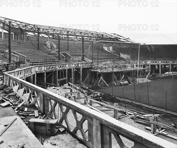 Centre Court under construction, All England Lawn Tennis and Croquet Club, Wimbledon, London, 1922