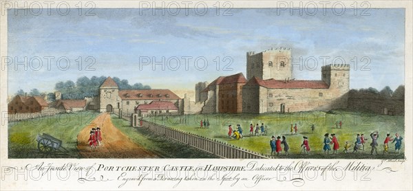 Portchester Castle, Hampshire, 1720