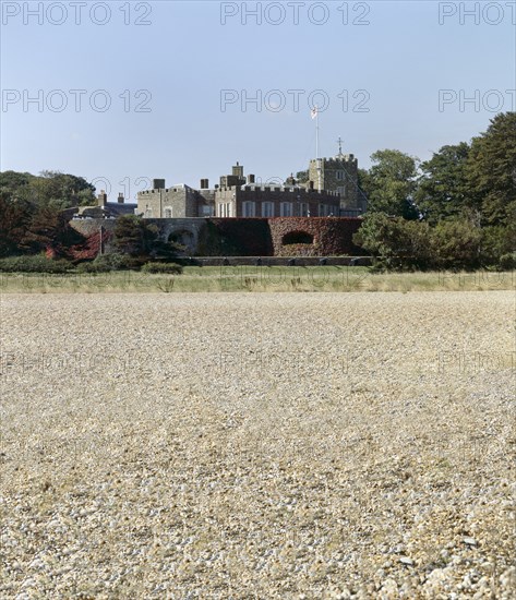 Walmer Castle from the beach, Kent, c2000-c2017