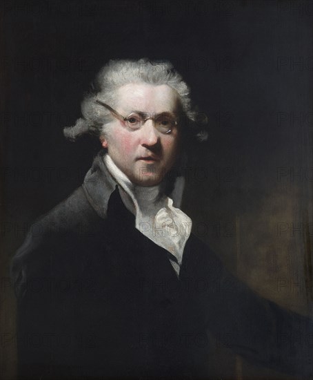 Self-portrait of English painter Joshua Reynolds wearing glasses, 18th Century