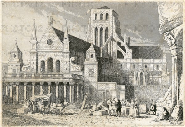 Old St Paul's Cathedral, City of London, 1660