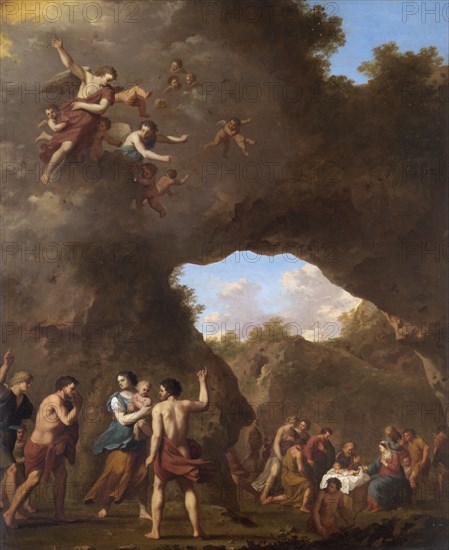 The Angels guiding the Shepherds to the Nativity', 17th Century