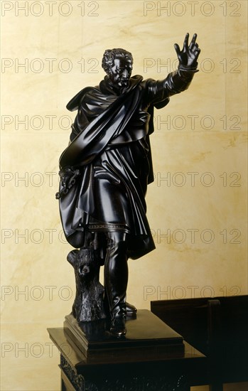 Statuette of Prince Gebhard von Blucher, Prussian general of the Napoleonic Wars, 1824