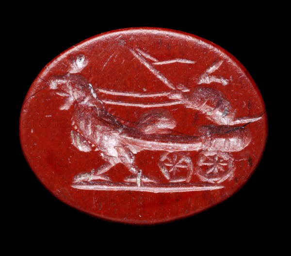 Roman jasper intaglio from Aldborough Roman town, North Yorkshire