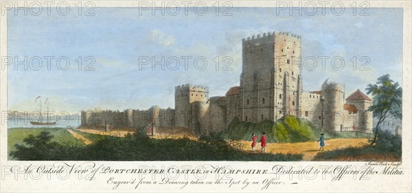 Portchester Castle, Hampshire, 1720