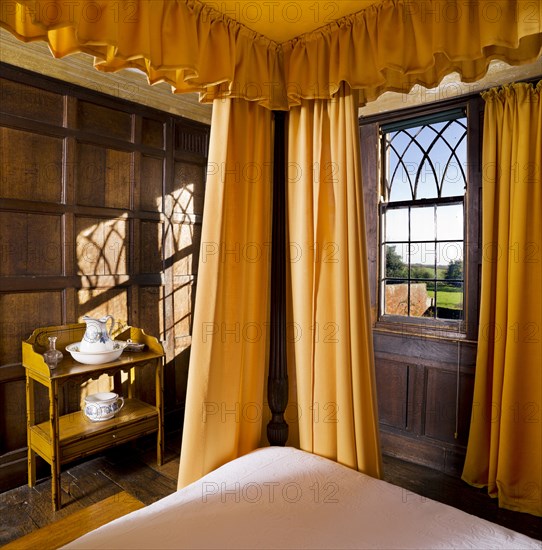 Four poster bed in the Squire's Room, Boscobel House, Shropshire, c1980-c2017