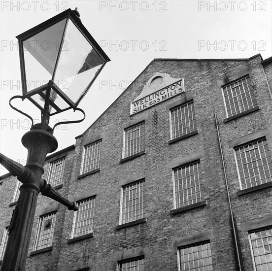 Wellington Mills, Strangman Street, Leek, Staffordshire, 1956