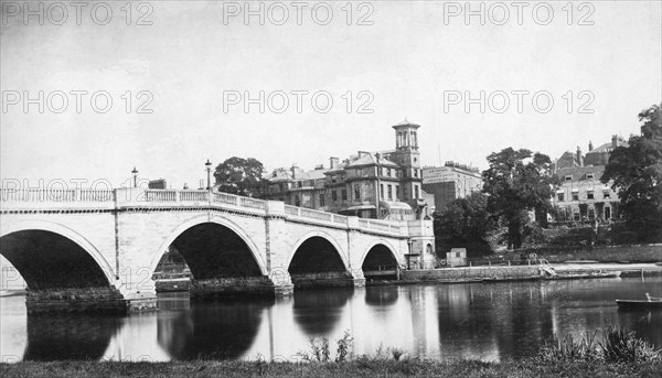 Richmond Bridge, Richmond upon Thames, London, c1860-c1887