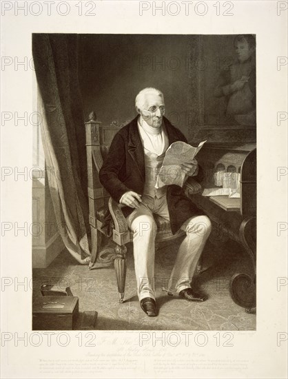 The Duke of Wellington reading despatches at his home of Apsley House, London, 1846