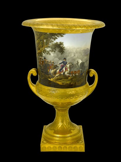 Urn showing the Battle of Vitoria, Spain, 1813 (1817-1819)