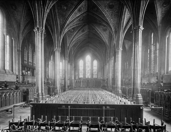 Interior of Temple Church, City of London, c1860-c1922