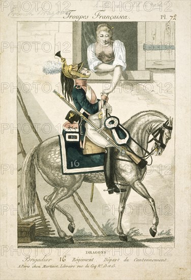 French dragoon of the Napoleonic Wars, early 19th century