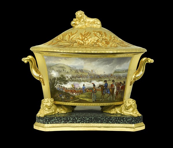 Soup tureen depicting the Battle of Orthez, France, 1814 (1817-1819)