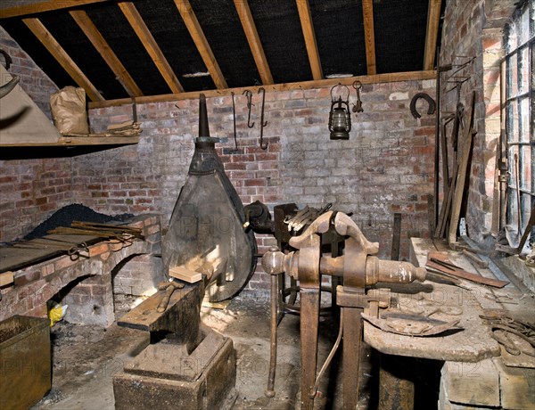 The smithy at Boscobel House, Shropshire, c1980-c2017