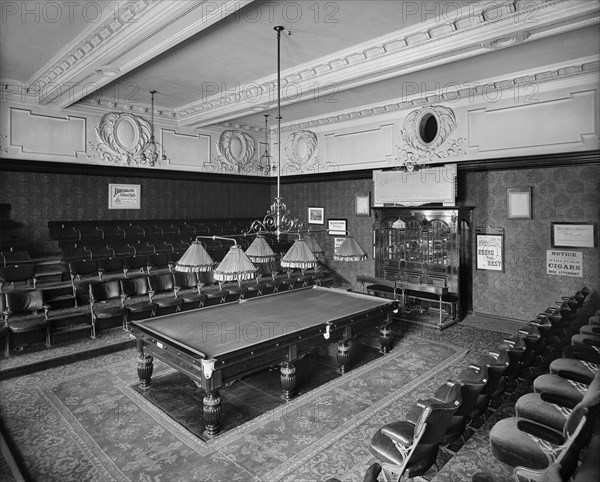 Thurston's Billiard Hall, Leicester Square, London, 1903