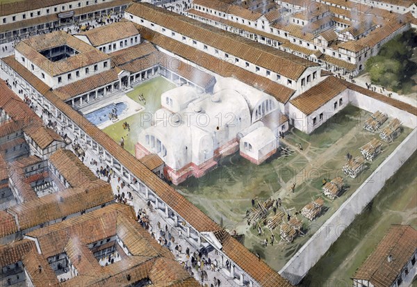 Baths, Wroxeter Roman City, Shropshire, 2nd century (c1980-c2017)