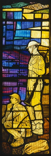 Stained glass window, Royal Garrison Church, Portsmouth, Hampshire, c1980-c2017