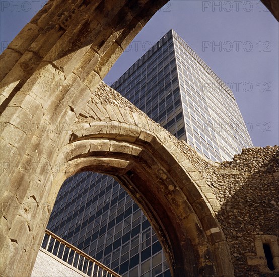 St Alphege Church and St Alphege House, City of London, c1962