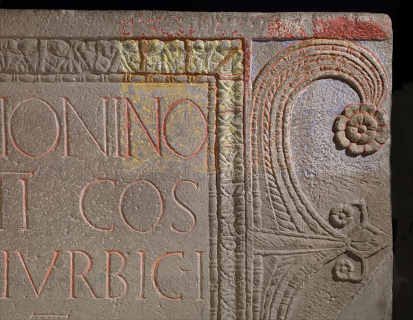 Roman building dedication, Corbridge Roman Town Museum, Northumberland, 2008 Artist