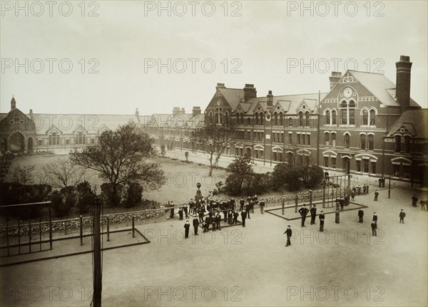 Spurgeon's Orphanage, Stockwell, Lambeth, London, 1884. Creator: Henry Bedford Lemere.