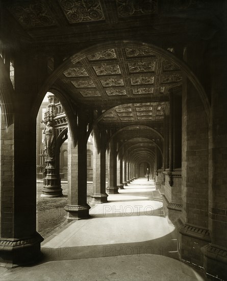 Cloisters, Birmingham General Hospital, Small Heath, Birmingham, West Midlands, 1898