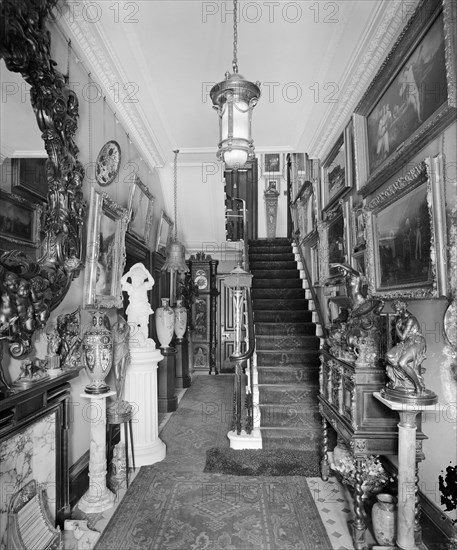 Entrance hall, Park Lea, Fulwood Park, Aigburth, Liverpool, Merseyside, 1916
