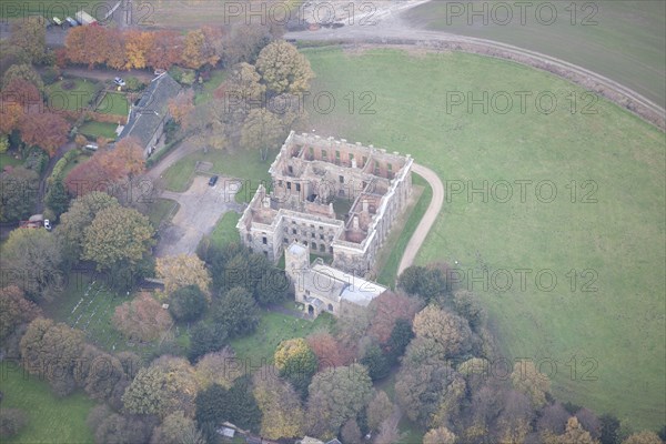 Ruins of Sutton Scarsdale Hall, near Chesterfield, Derbyshire, 2013