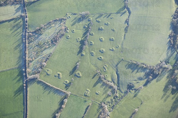 Earthwork remains of medieval or post-medieval mining, near Sleagill, Cumbria, 2013.  Creator