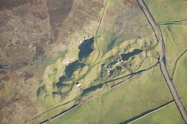 Post-medieval limestone quarry, near Croglin, Cumbria, 2013