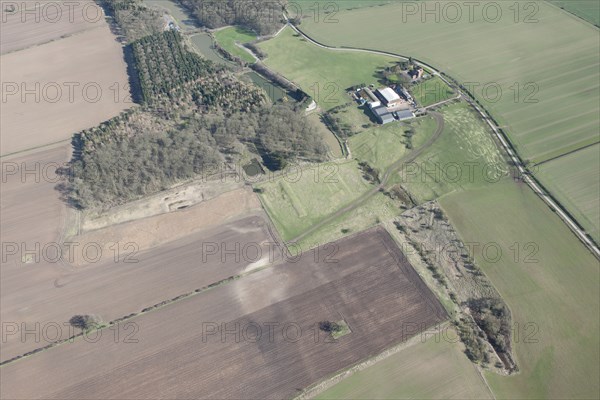 The site of Risby Hall and the medieval settlement of Risby, East Riding of Yorkshire, 2014