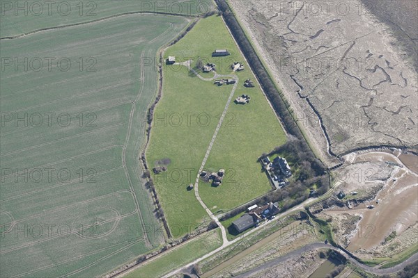 Second World War heavy anti-aircraft battery J/H9, Stone Creek, East Riding of Yorkshire, 2014.