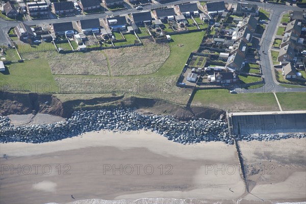 Sea wall and coastal defences, Withernsea, East Riding of Yorkshire, 2014