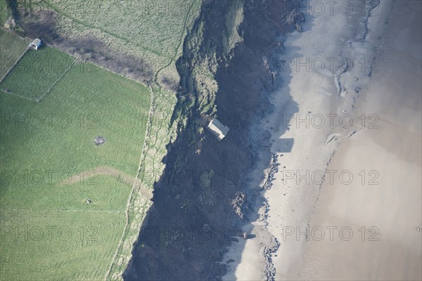 Coastal erosion, Aldbrough Cliffs, East Riding of Yorkshire, 2014