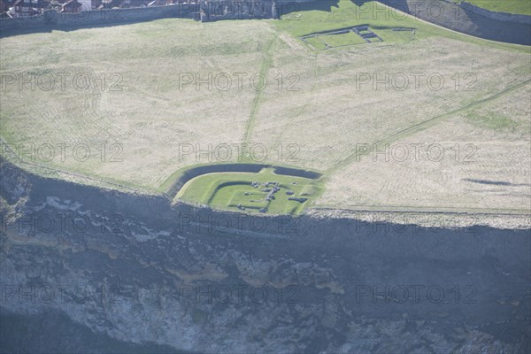 Ruins of Scarborough Castle, Chapel of Our Lady and Roman signal station, Scarborough, 2014