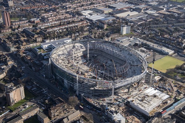 New Tottenham Hotspur FC stadium under construction, White Hart Lane, Tottenham, London, 2018