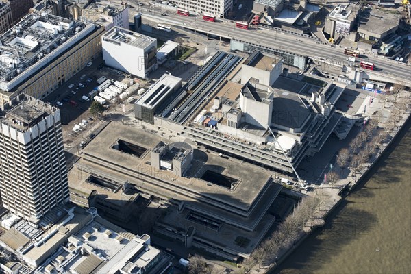 IBM Building and Royal National Theatre, South Bank, Lambeth, London, 2018