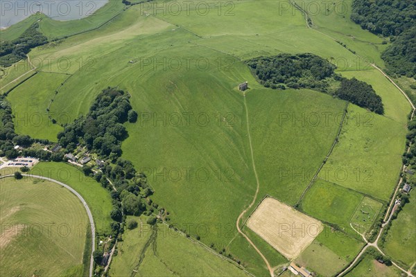 St Catherine's Chapel, field system and quarries at Chapel Hill, Abbotsbury, Dorset, 2014