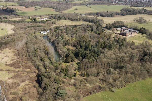 Landscape park at Bulstrode Park, Gerrards Cross, Buckinghamshire, 2018