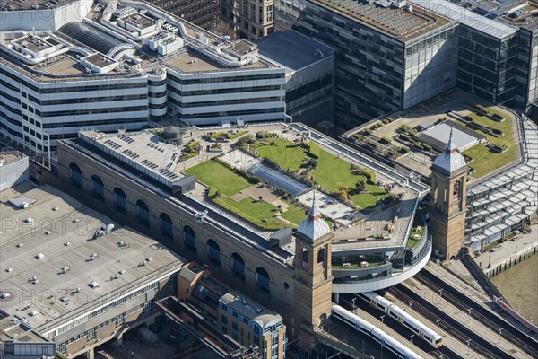 Cannon Street Station and Cannon Bridge Roof Garden, London, 2018