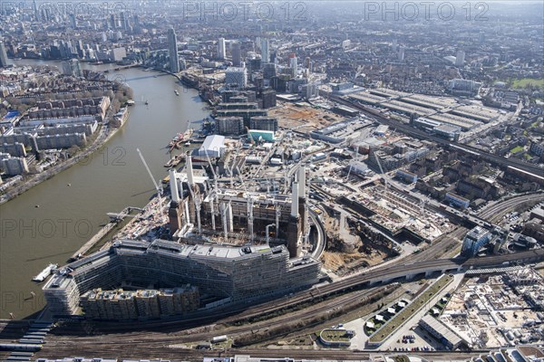 Renovation of Battersea Power Station and construction of the Nine Elms Development, London, 2018