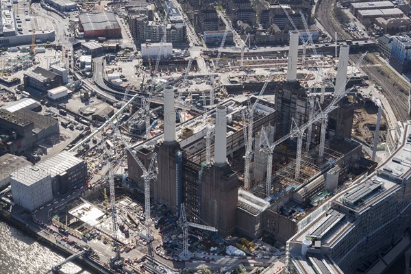 Renovation of Battersea Power Station as part of the Nine Elms Development, London, 2018